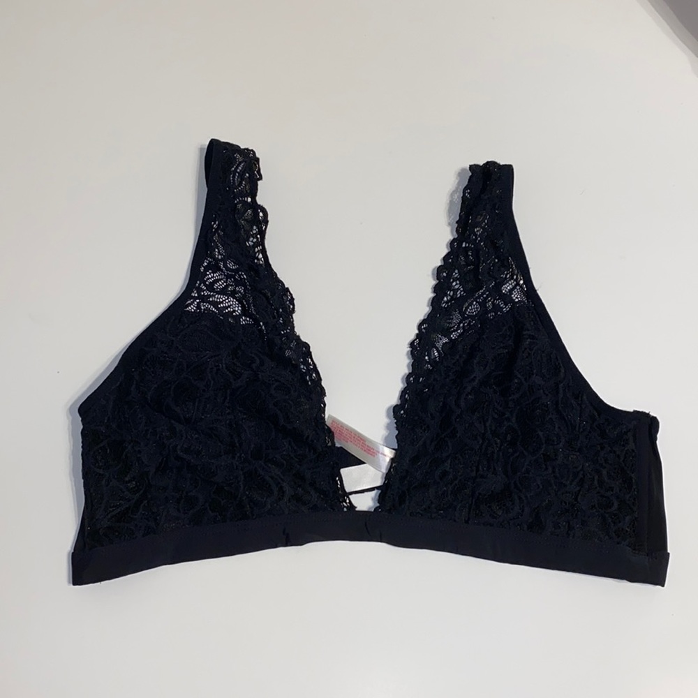 XHILARATION Black Lace Bralette